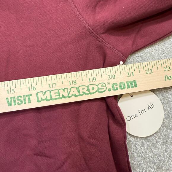 Pact NWT One For All Unisex Hoodie Sweatshirt Raisin Red Sz Small Organic Cotton - Picture 11 of 12
